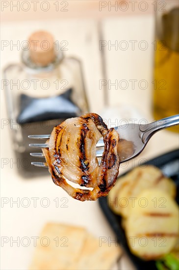 Grilled assorted vegetables dressed with extra virgin olive oil