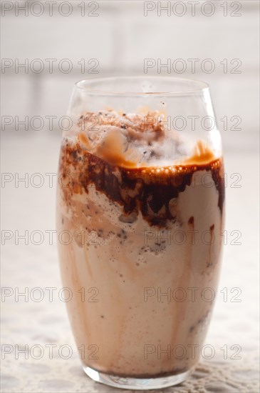 Selection of fresh fruits colorful long drink cocktails