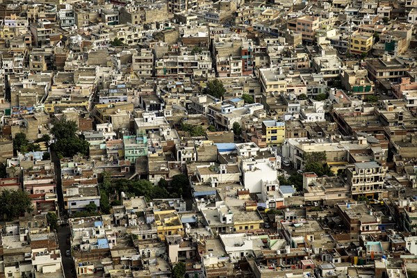 Aerial view of the Jaipur city from the Nahargarh fort