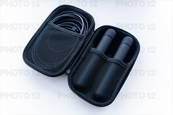 Digital smart jump rope on a white background