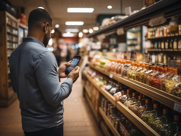 Purchasing and control with your cell phone while shopping