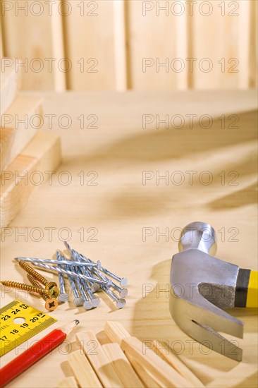 Copyspace image of the repair tools on the table