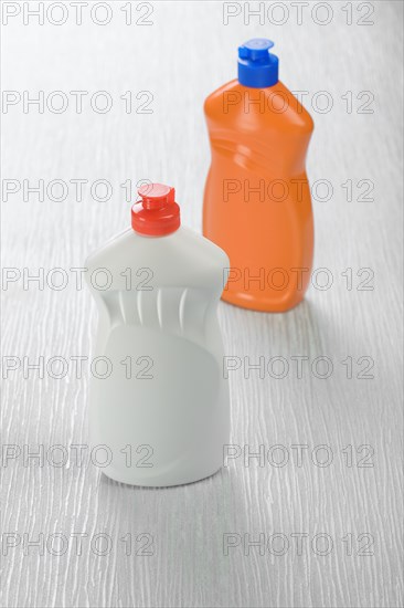 Orange and white bottles