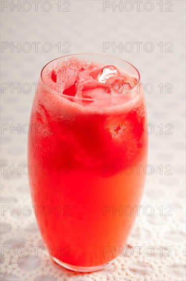 Selection of fresh fruits colorful long drink cocktails