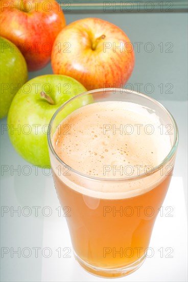 Fresh and healty natural apple juice unfiltered
