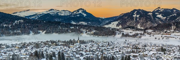 Sunset over Oberstdorf