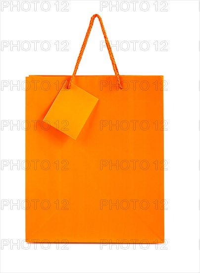 Insulated orange paper bag