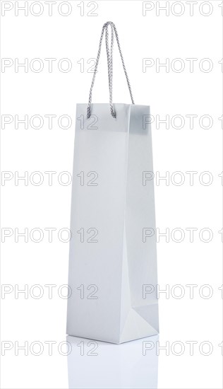 Isolated grey paper bag