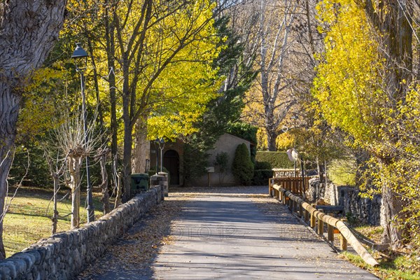 Village of San Martin de Aravo in the Cerdanya area in the province of Gerona in Catalonia in Spain