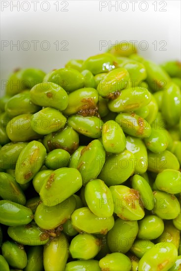 Steamed fresh green beans with extra virgin olive oil and balsamic vinegar