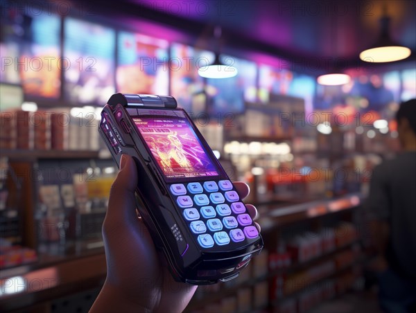Purchasing and control with your cell phone while shopping
