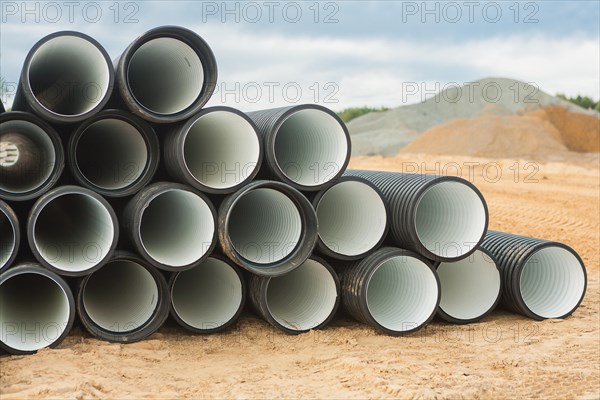 Stack of finned tubes