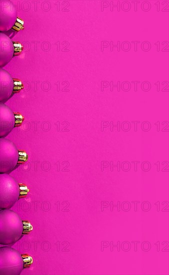 Copyspace pink coloured Christmas background