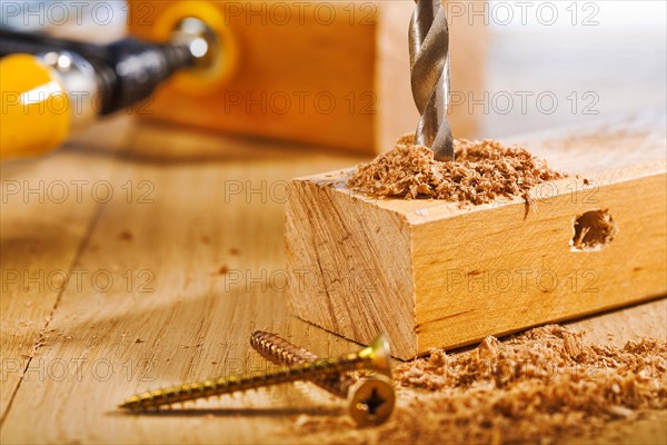 Drilling wooden panels