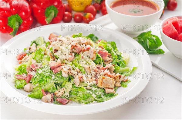 Fresh classic caesar salad