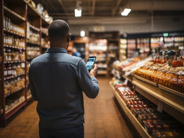 Purchasing and control with your cell phone while shopping