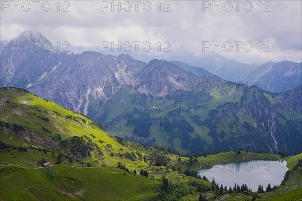 Panorama from the Zeigersattel to the Seealpsee