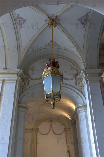 Large lantern in the vestibule of the Palazzu Reale