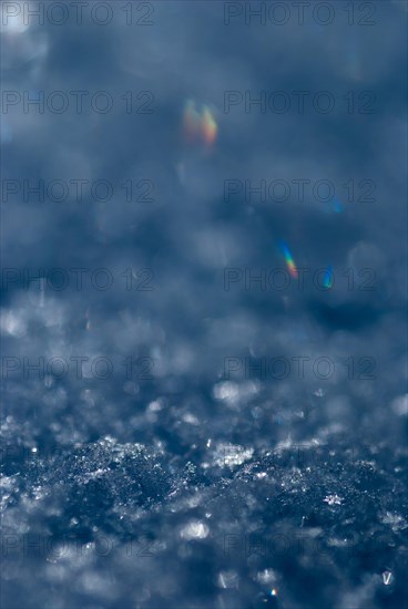 Shiny snow crystals