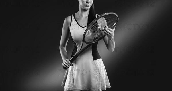 No name image of a tennis player. Sports concept.