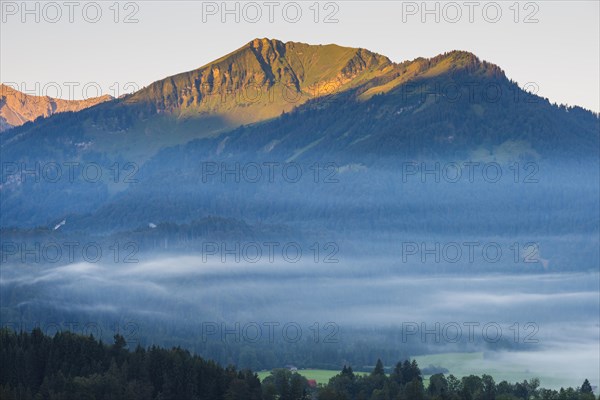 Stillachtal with early morning fog