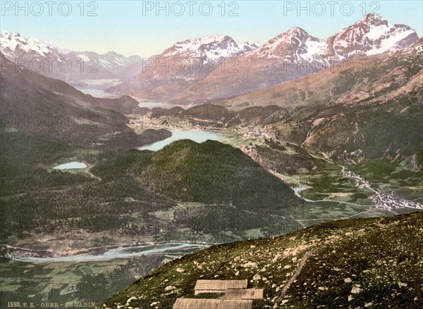 View over the upper Engadine