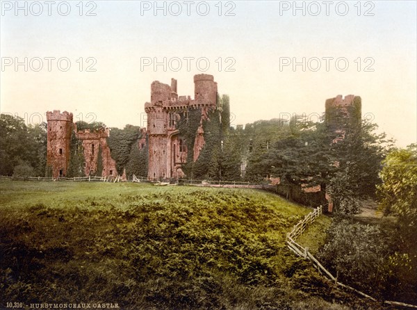 Herstmonceux Castle is a brick-built castle in the Tudor style. It is located near the village of Herstmonceux in the English administrative division of East Sussex