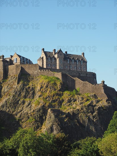 Edinburgh castle in Scotland