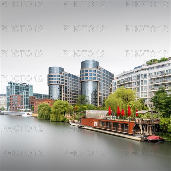 Colour long exposure of the former Ministry of the Interior on the Spree in Moabit