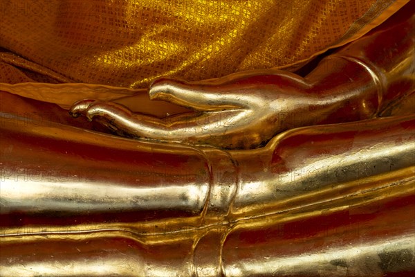 Gilded Buddha statue