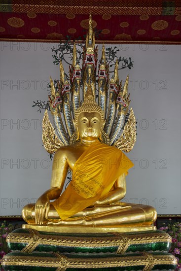 Gilded Buddha statue