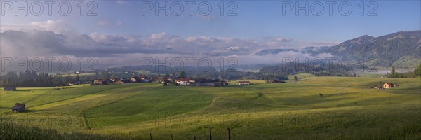 The Upper Iller Valley with Oberstdorf Basin near Oberstdorf