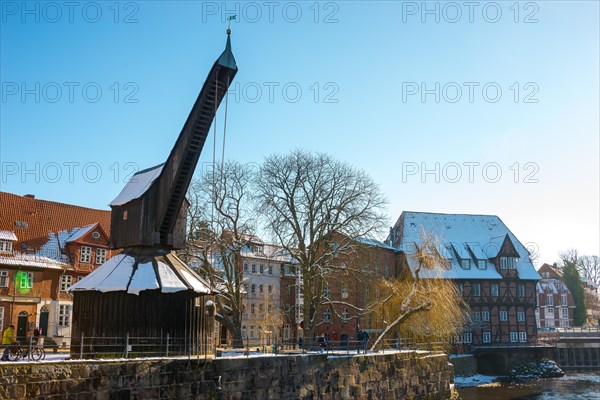 Sunny winter day with blue sky