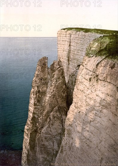 Beachy Head with chalk cliffs