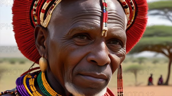 Old Maasai warrior