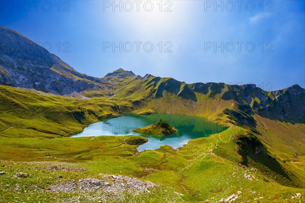 Schrecksee with Allgaeu Alps