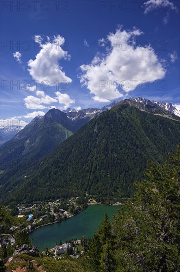 Mountain lake Lac de Champex