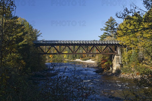 Old railway bridge over the Red River