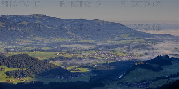 Panorama from the Schattenberg into the Illertal