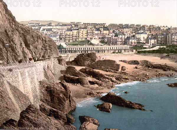 Town and beach from the Capstone