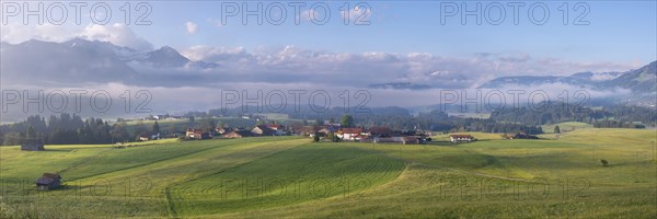 The Upper Iller Valley with Oberstdorf Basin near Oberstdorf