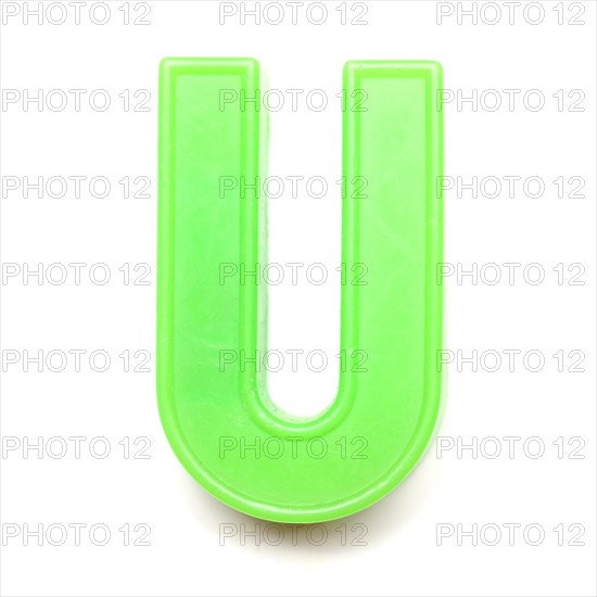 Magnetic uppercase letter U