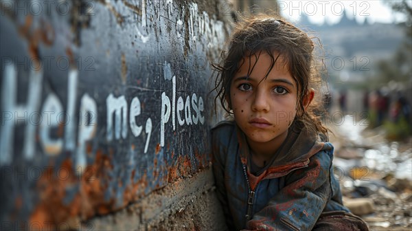 Young girl with big sad eyes