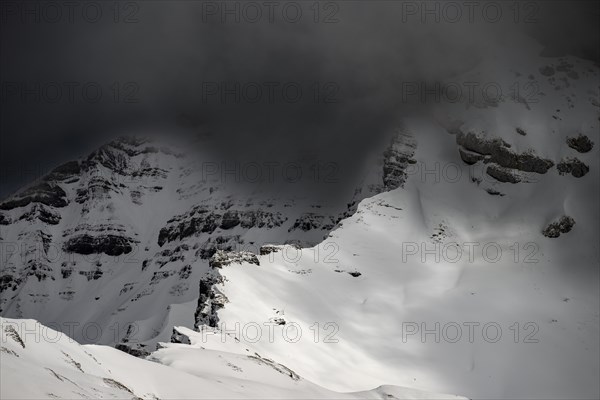 Snow-covered summit of the Hoher Ifen