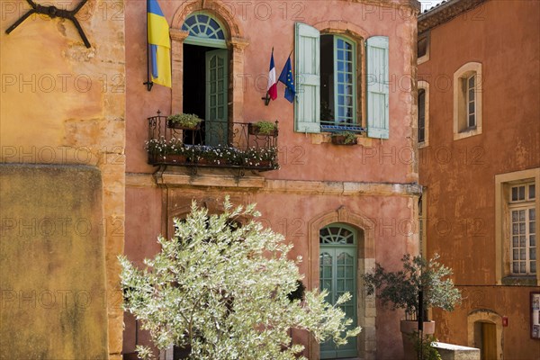 Colourful house facades