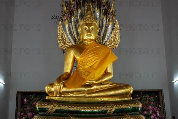 Gilded Buddha statue