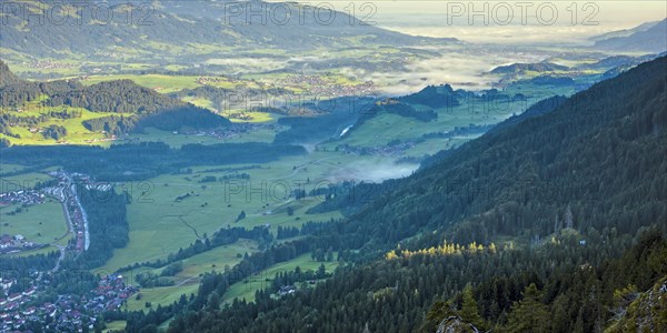 Panorama from the Schattenberg into the Illertal