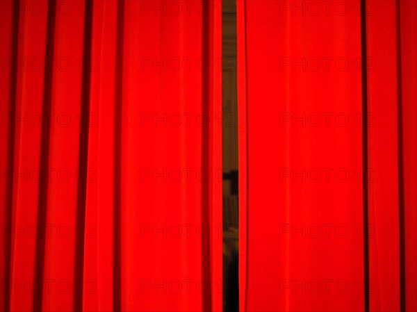 Red curtain background