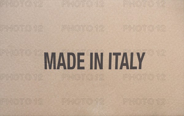 Made in Italy on packet