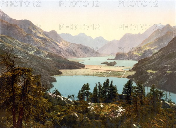 View over the upper Engadine